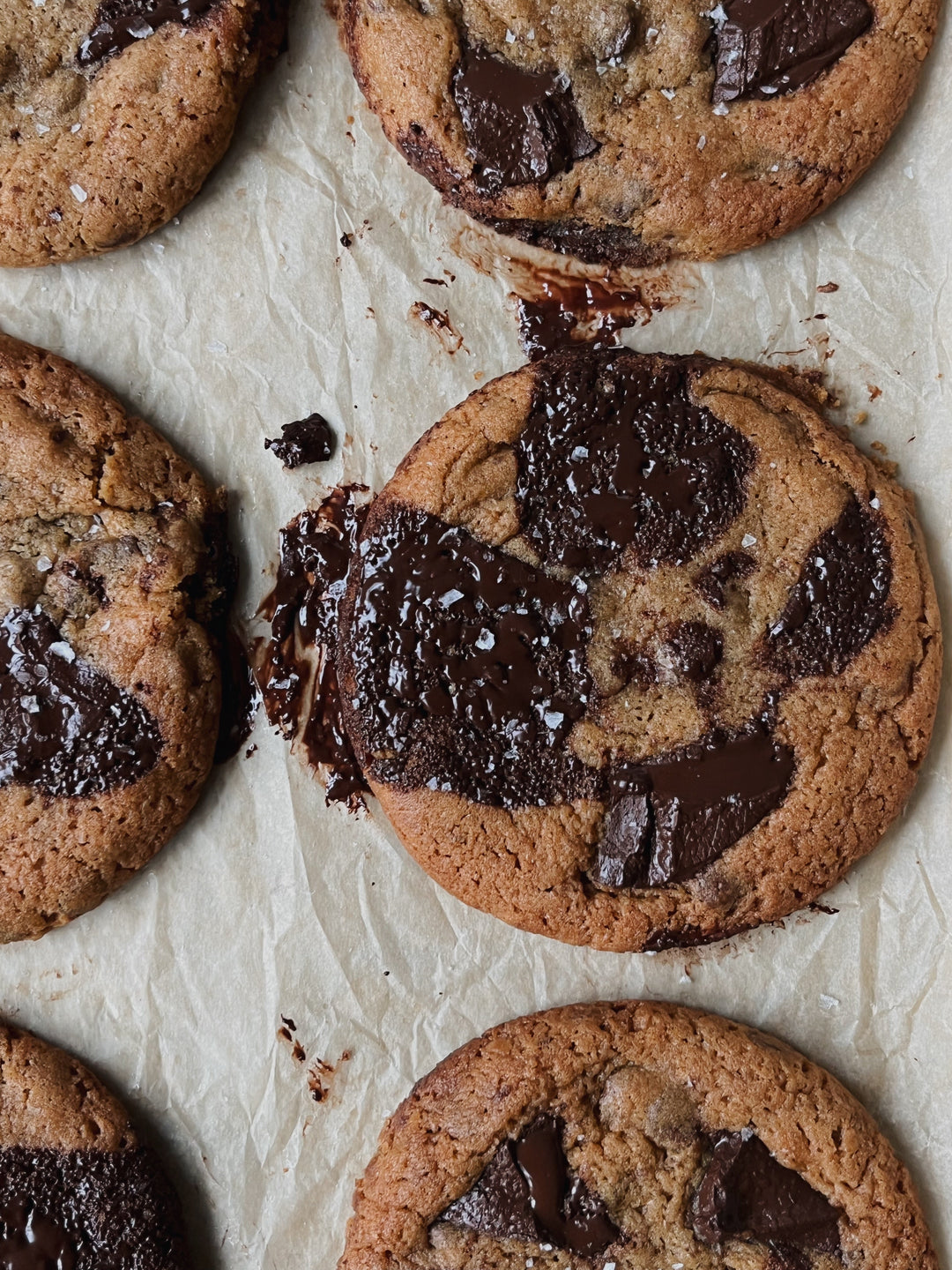 Brown Butter Honey Cookies with Chocolate